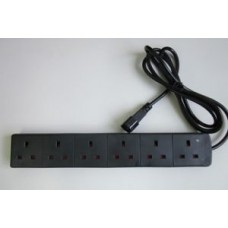UK POWER STRIP 6 OUTLET C14 CONNECTOR